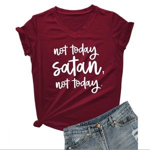 NIP Not Today Satan, Not Today Women’s Shirt